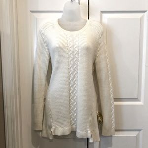 Nautica White/Cream Colored Sweater